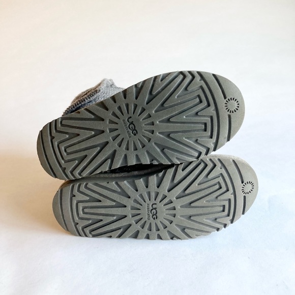 UGG Grey WoolKnitted Knee High Boots size 6 - Picture 6 of 13